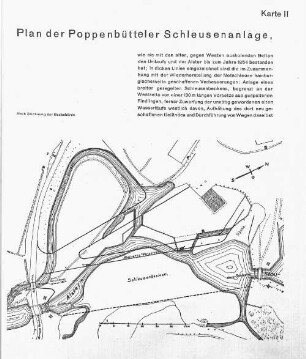 Karte II. Plan der Poppenbütteler Schleusenanlage