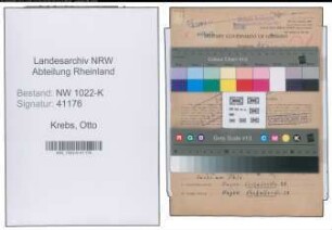 Entnazifizierung Otto Krebs , geb. 09.11.1902 (Heizer)
