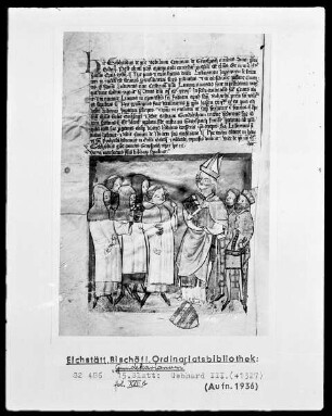 Liber pontificalis des Bischofs Gundekar II. Gundekarianum), fol. XXII b: Gebhard III. von Graisbach (+1327)