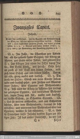 Zwanzigstes Capitel