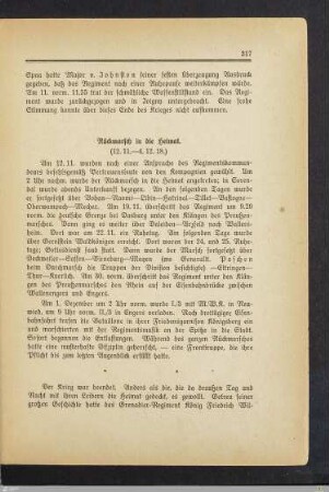Rückmarsch in die Heimat