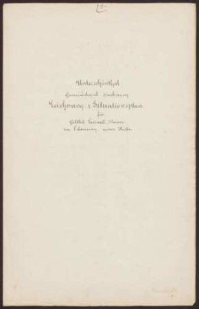 Sannwald, Gottlieb, Bauer Bau eines Schuppens