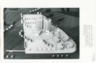 Hotel am Botanischen Garten, Berlin-Lichterfelde (Diplomarbeit bei Willy Kreuer): Modellfoto