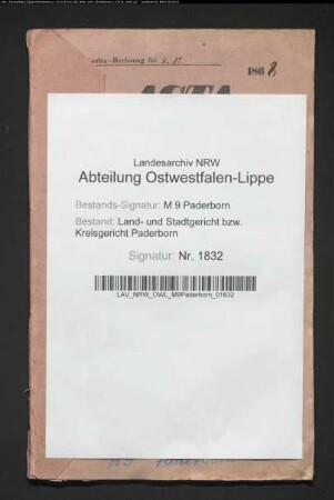 Erblasser: Krone, Anna Maria Elisabeth, geb. Bee: