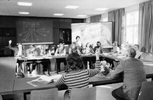 St. Ulrich: Landvolkshochschule St. Ulrich; Klassenraum beim Unterricht