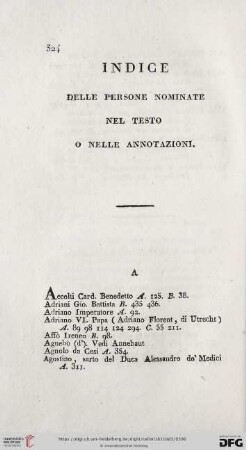 Indice delle persone nominate nel testo o nelle annotazioni
