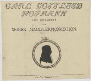 Bildnis des Carl Gottlieb Hofmann