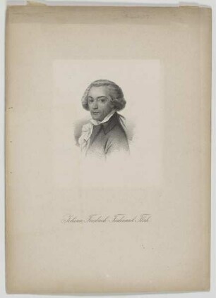 Bildnis des Johann Friedrich Ferdinand Fleck