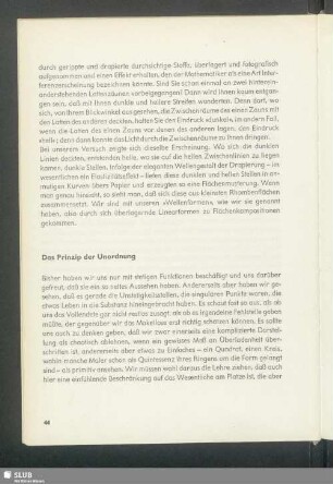 Das Prinzip der Unordnung