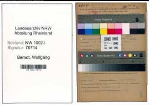 Entnazifizierung Wolfgang Berndt , geb. 09.07.1911 (Kaufm.Angest.)