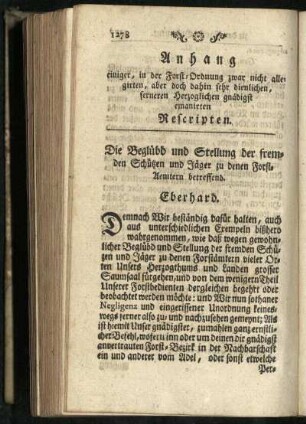 Anhang von Rescripten