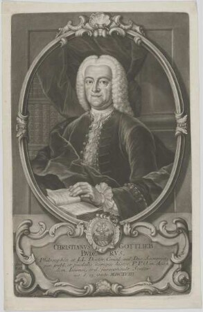 Bildnis des Christianvs Gottlieb Bvdervs
