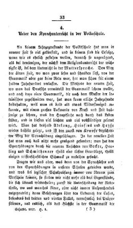 Ueber den Sprachunterricht in der Volksschule