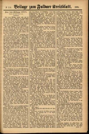 Zweite Ausgabe vom Donnerstag, den 26. September 1895.