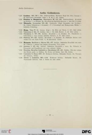 Antike Goldmünzen (Nr. 1227-1238)