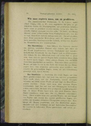 Wie man copiren muss, um zu profitiren