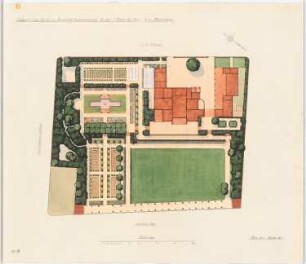 Garten J. Neven DuMont, Köln-Marienburg: Entwurf zu einem Garten in Köln-Marienburg, Marienburger Straße/Parkstraße