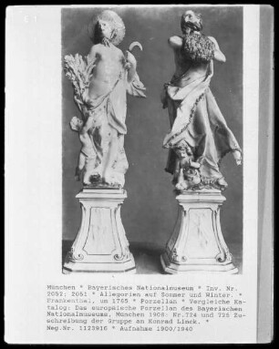 Allegorien auf Sommer und Winter