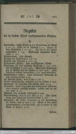 Register der in diesem Werk vorkommenden Sachen