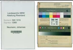 Entnazifizierung Johannes Neumann , geb. 26.05.1893 (Verwaltungsangestellter)