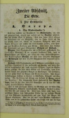 Zweiter Abschnitt. Die Erde
