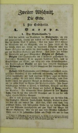 Zweiter Abschnitt. Die Erde