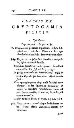 Classis XX. Cryptogamia