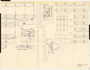 Universität Bremen: Grundriss Ebene +10.00 und +10.50, 1:500