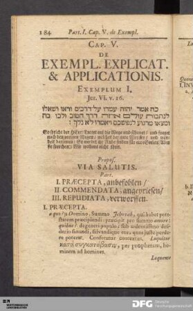 Cap. V. De Exempl. Explicat. & Applicationis