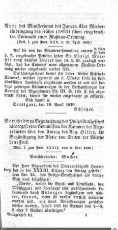 Gesetzentwürfe, Berichte, Beschlüsse