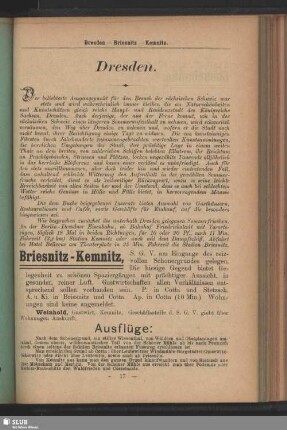 [Sommerfrischen und Touren]