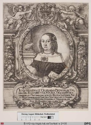 Bildnis Elisabeth Maria, Herzogin zu Württemberg-Oels, geb. Herzogin von Schlesien