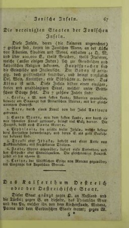 Das Kaiserthum Oestreich oder der Oestreichische Staat