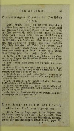 Das Kaiserthum Oestreich oder der Oestreichische Staat