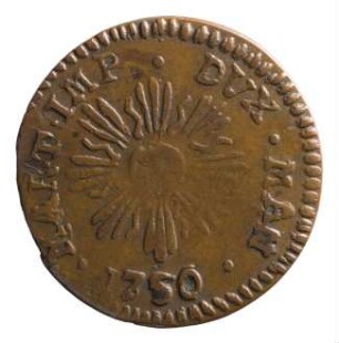 Münze, Soldo, 1750
