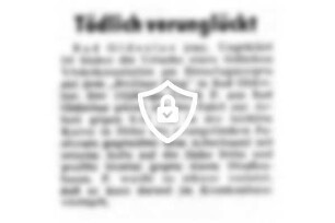 Tödlich verunglückt