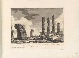 Rudera Circi Flaminij (Ruinen des Circus Flaminius), aus der Folge "Il Campo Marzio dell’Antica Roma", Tafel XVII.