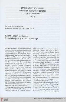 Z „okna Europy“ nad Wisłę... Polscy kolekcjonerzy w Sankt Petersburgu