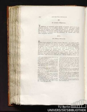 XV. De mensuris Ædificiorum.