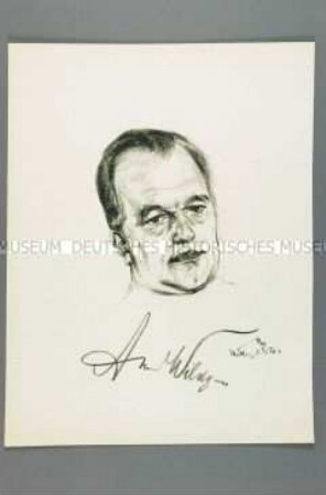 Bildnis des Schriftstellers Anton Wildgans (1)