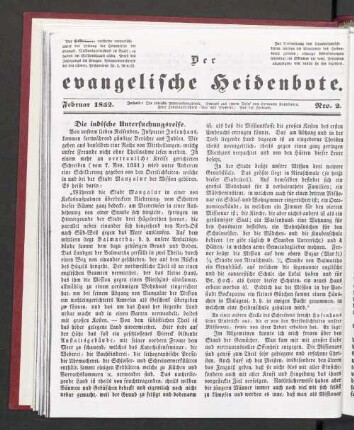 Februar 1852. Nro. 2