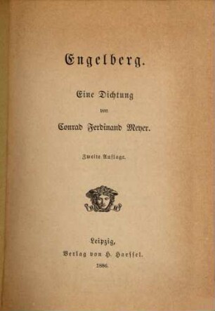 Engelberg : eine Dichtung