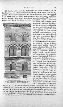 Fig. 153. Facade des Finanzministeriums in der Dorotheenstrasse