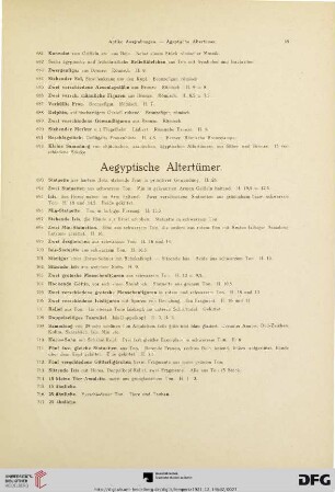 Aegyptische Altertümer (Nr. 693-772)