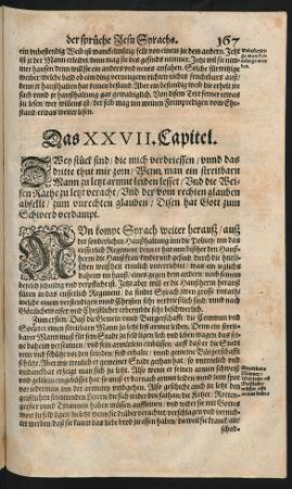 Das XXVII. Capitel.
