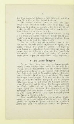 b) Die Sternschnuppen