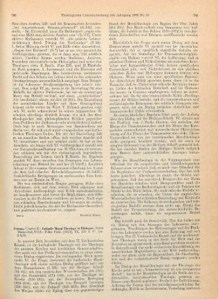 785-788 [Rezension] Curran, Charles E., Catholic moral theology in dialogue