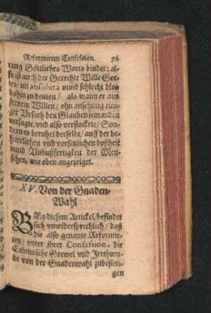 XV. Von der Gnaden-Wahl.