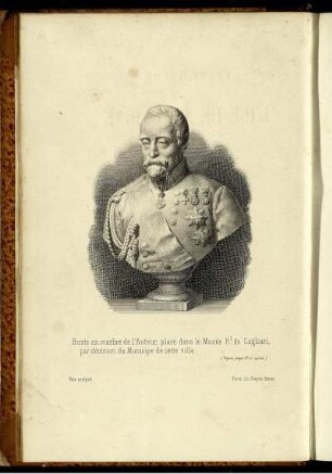 Buste en marbre de l'Auteur,