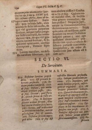 Sectio VI. De Servitute.